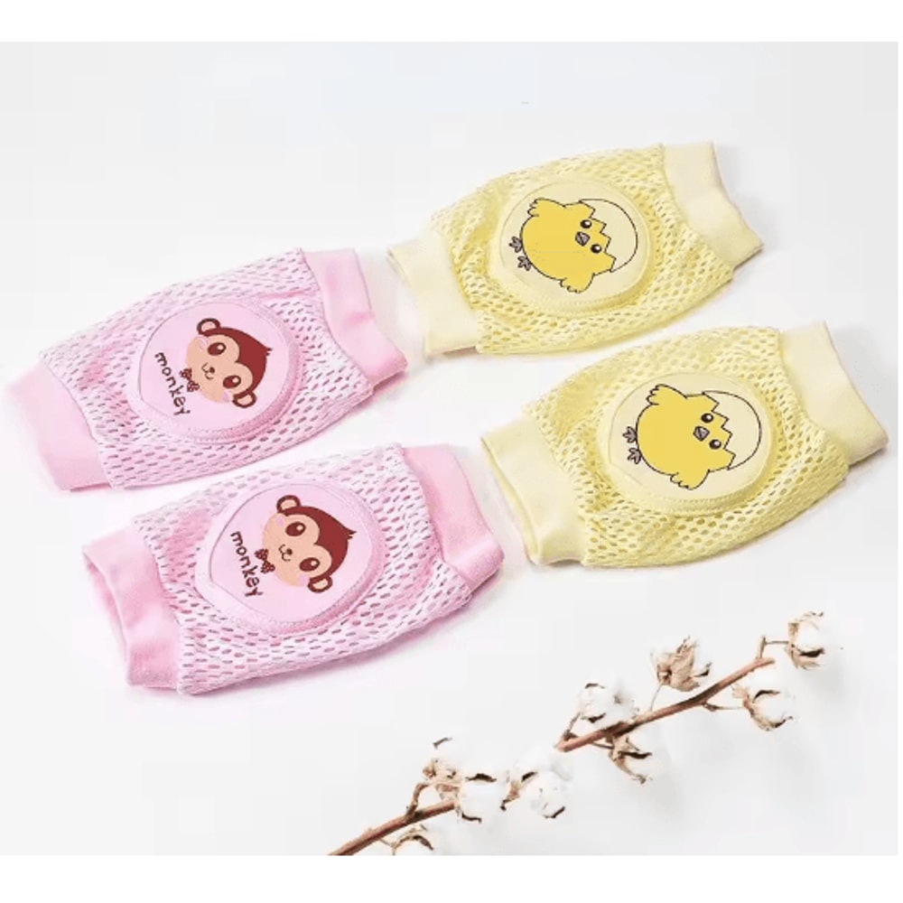 2 Pack Baby Knee Pads Breathable Anti Slip Knee Pads For Crawling Toddlers 6