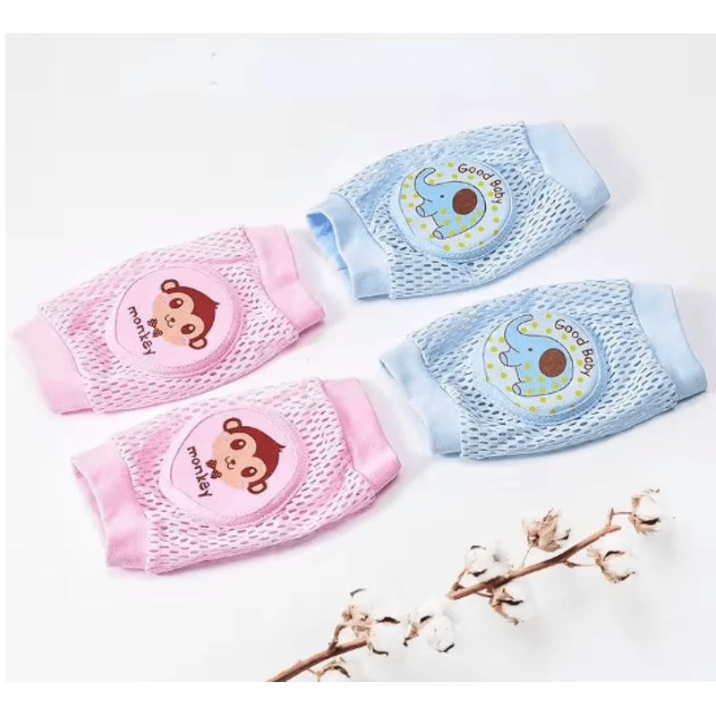 2 Pack Baby Knee Pads Breathable Anti Slip Knee Pads For Crawling Toddlers 7