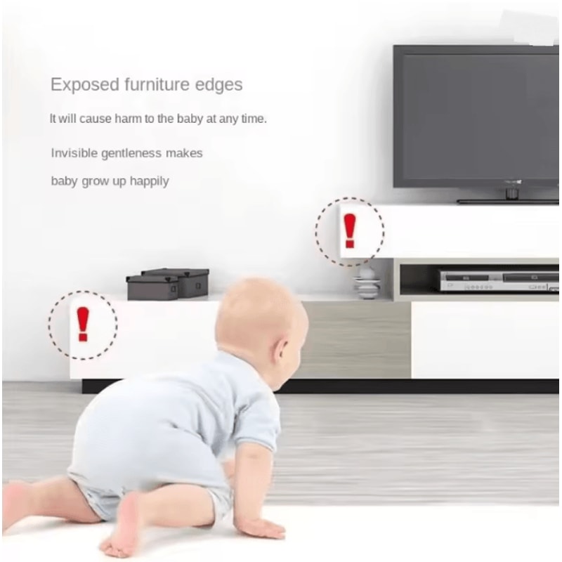 Baby Safety Corner Protectors Soft Silicone Table Edge Guards 4 Pack 3