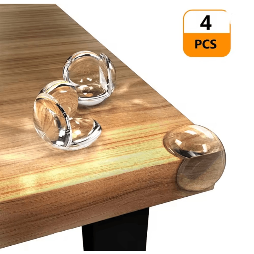 Baby Safety Corner Protectors Soft Silicone Table Edge Guards 4 Pack 4