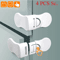 Baby Safety Cabinet Locks Multi Purpose Drawer And Refrigerator Locks 4 Or 5 Pack 0