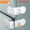 Baby Safety Cabinet Locks Multi Purpose Drawer And Refrigerator Locks 4 Or 5 Pack 0