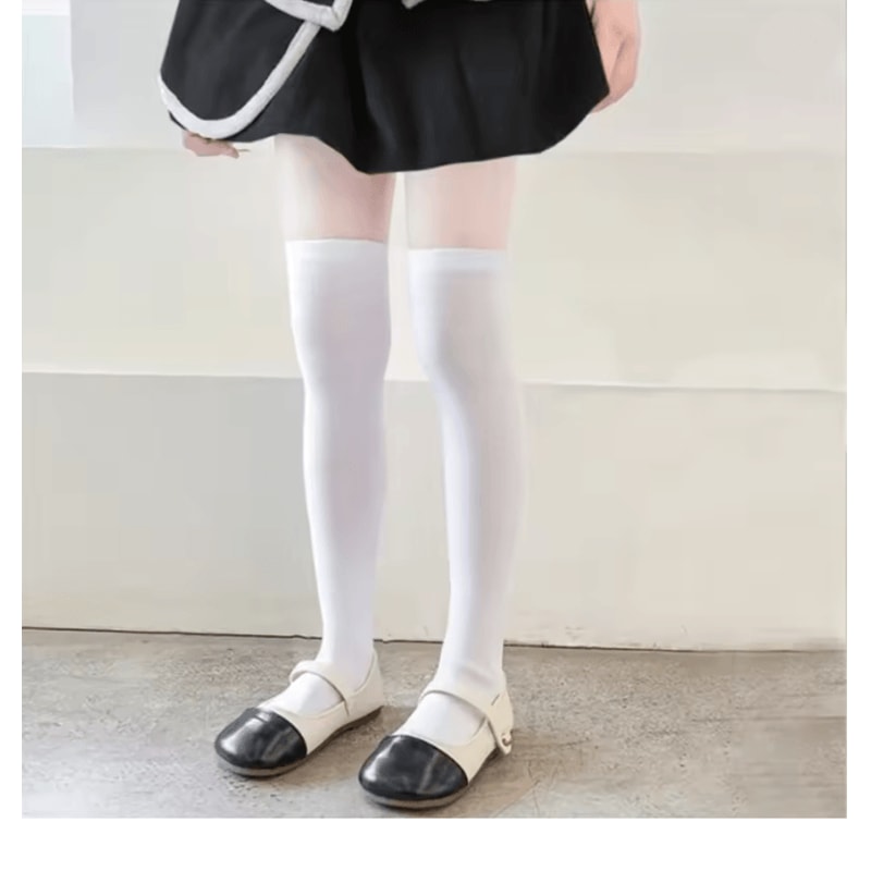 Girls Over Knee Socks Soft Long Student Stockings For Kids 1 To 12 Years 5