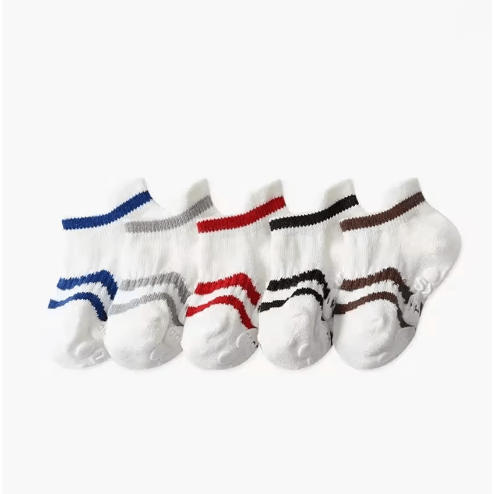 Baby Anti Slip Cotton Socks 5 Pair Non Slip Floor Socks For Newborn To 5 Years 4