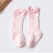 Baby Girls Christmas Knee High Bow Socks Cute Cotton Princess Long Tube Socks 7