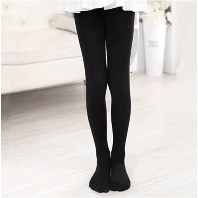 Girls Velvet Ballet Dance Tights Soft Solid Color Kids Pantyhose 3