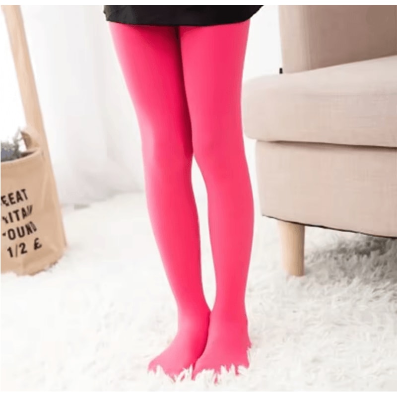 Girls Velvet Ballet Dance Tights Soft Solid Color Kids Pantyhose 9