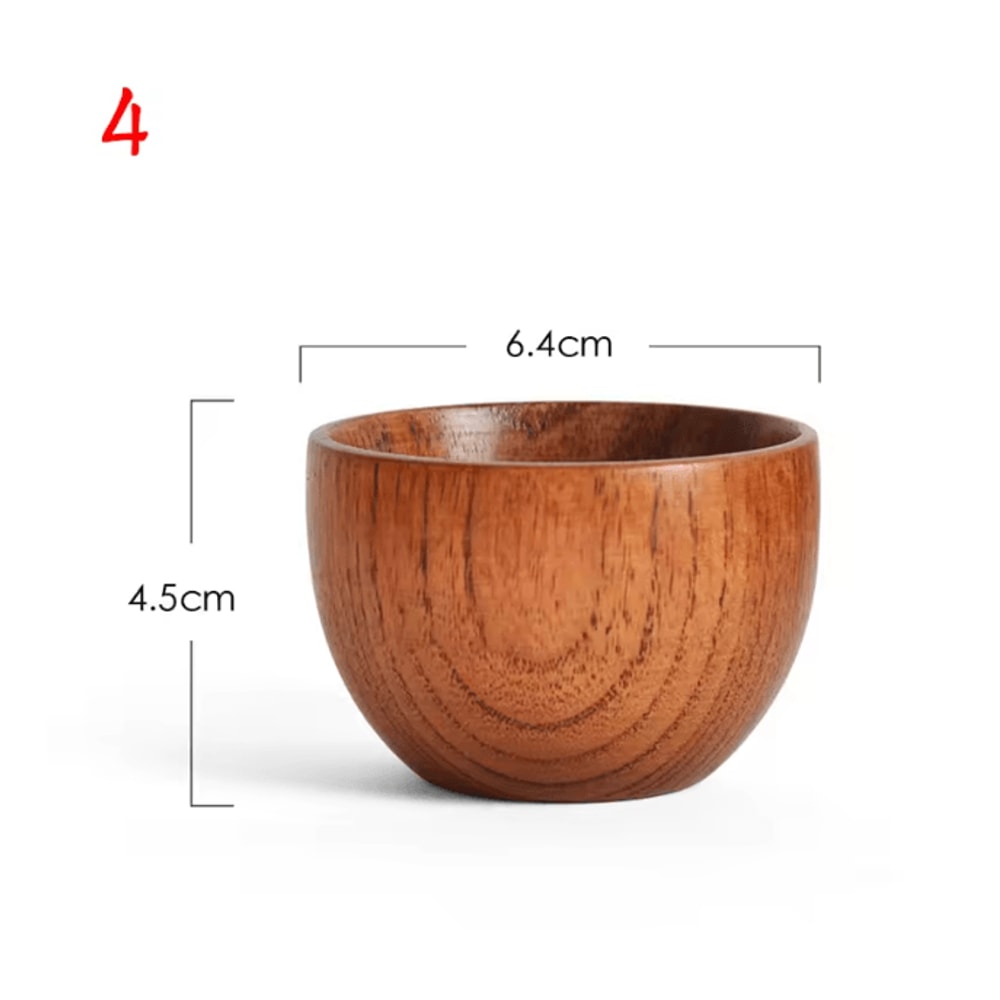Handmade Wooden Beer Cup Natural Spruce Wood Big Belly Drink Mug 6