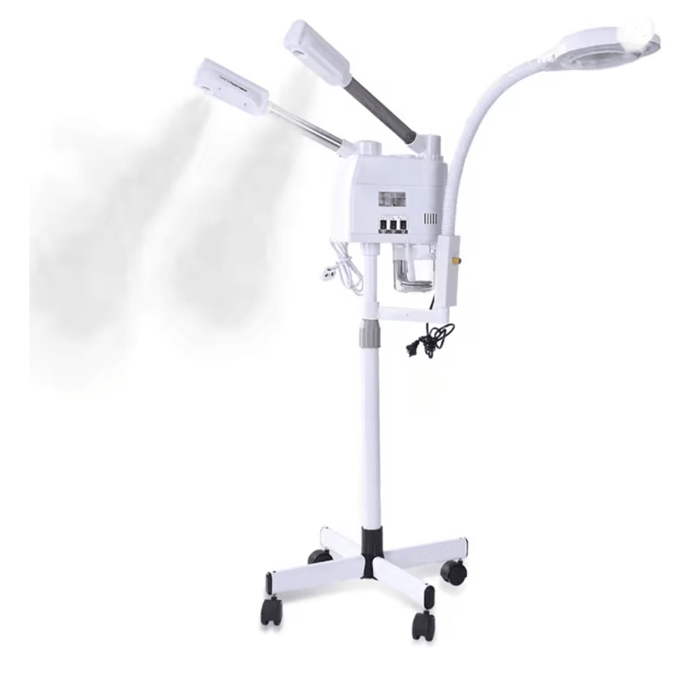 3 In 1 Hot And Cold Facial Steamer With Ozone And LED Lamp For Deep Pore Cleaning 1