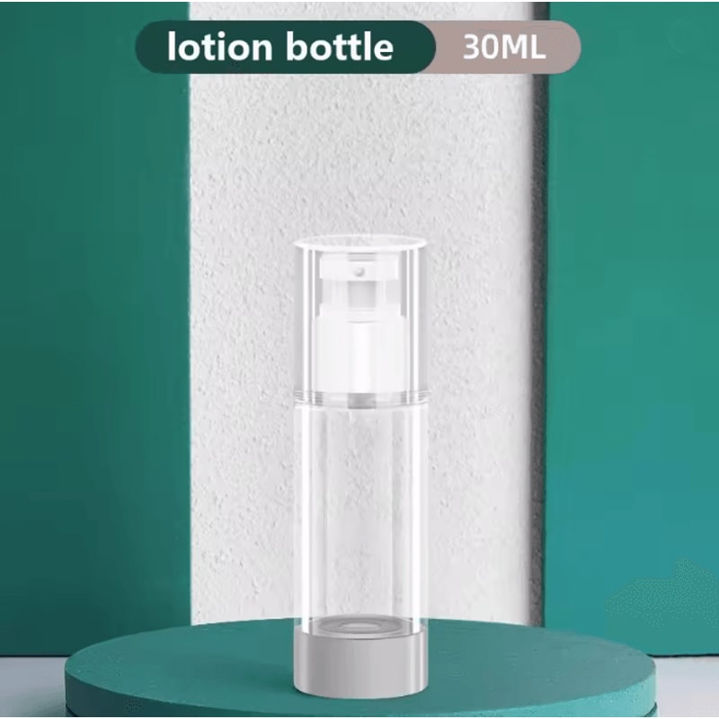 Clear Airless Pump Bottle Travel Size Cosmetic Cream Dispenser 9