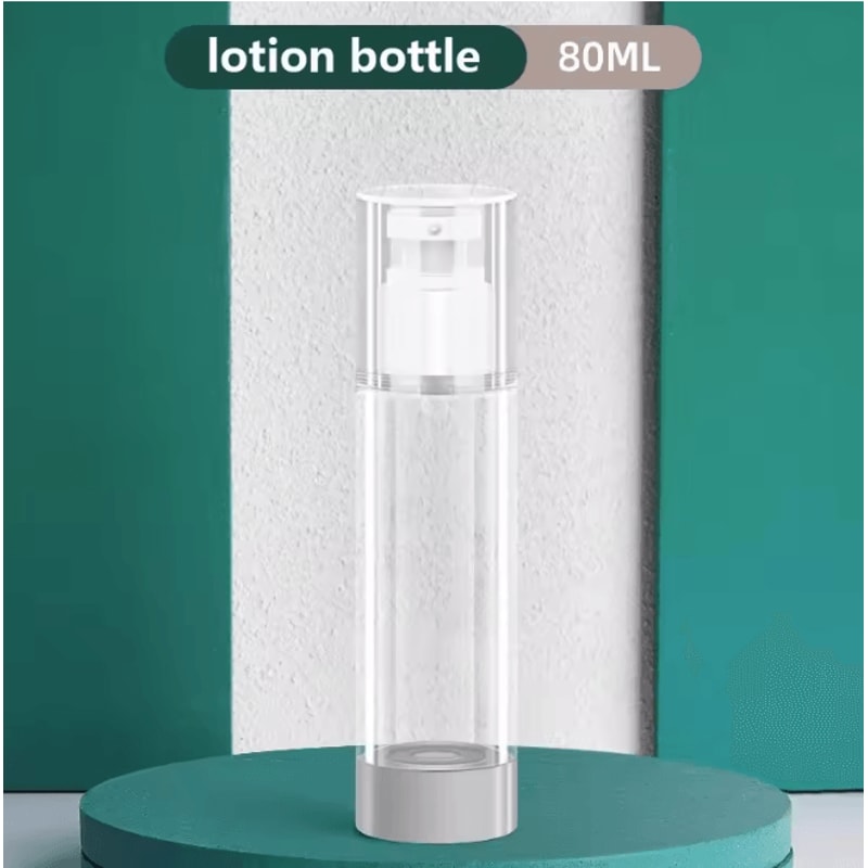 Clear Airless Pump Bottle Travel Size Cosmetic Cream Dispenser 11
