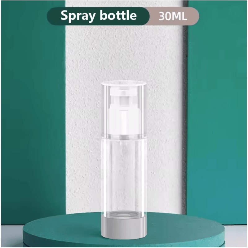 Clear Airless Pump Bottle Travel Size Cosmetic Cream Dispenser 3