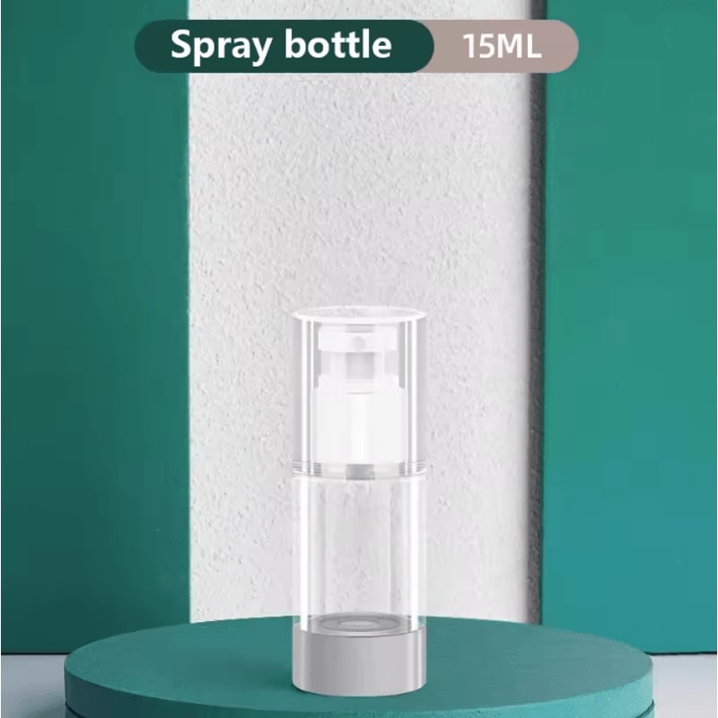 Clear Airless Pump Bottle Travel Size Cosmetic Cream Dispenser 4