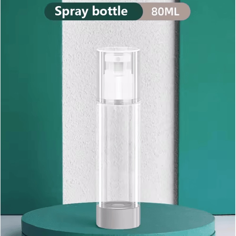 Clear Airless Pump Bottle Travel Size Cosmetic Cream Dispenser 6