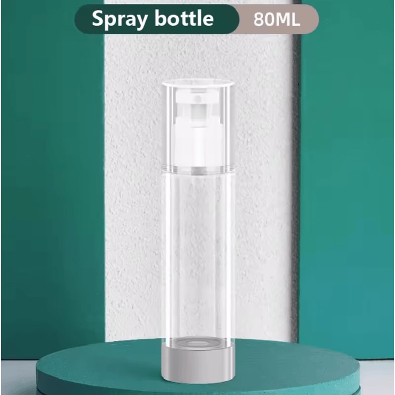 Clear Airless Pump Bottle Travel Size Cosmetic Cream Dispenser 6