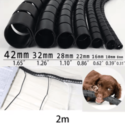 spiral cable protector wrap 2m wire cover and desk cord organizer