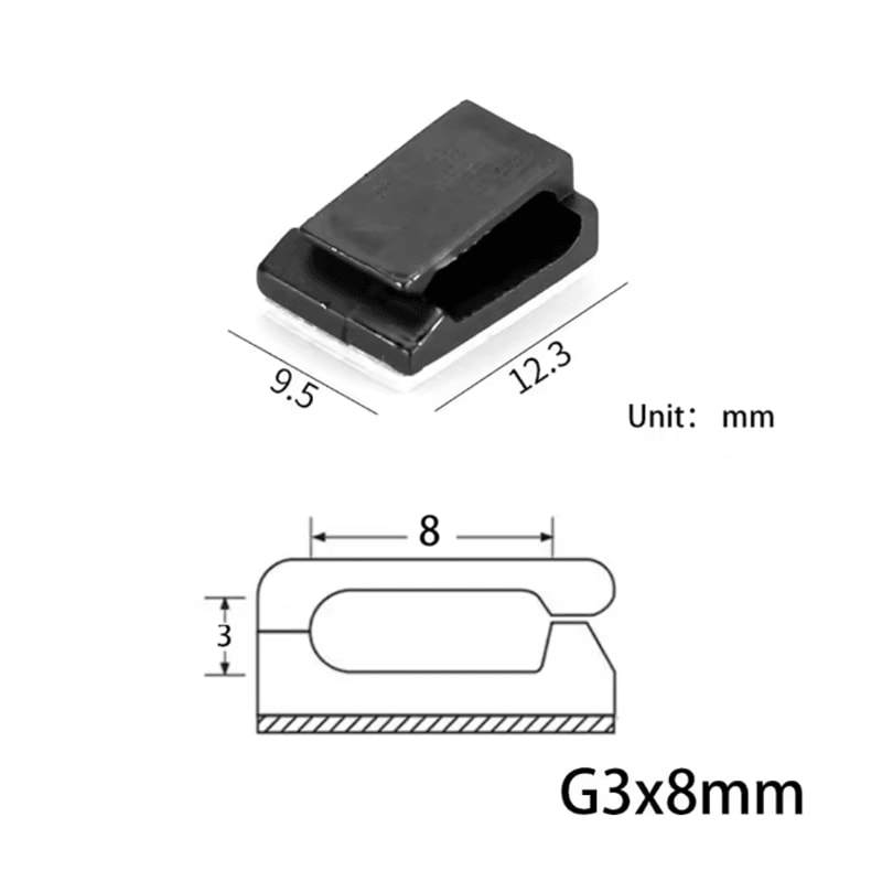 10 Pack USB Cable Organizer Clips Desktop Charger Cord Holders 9