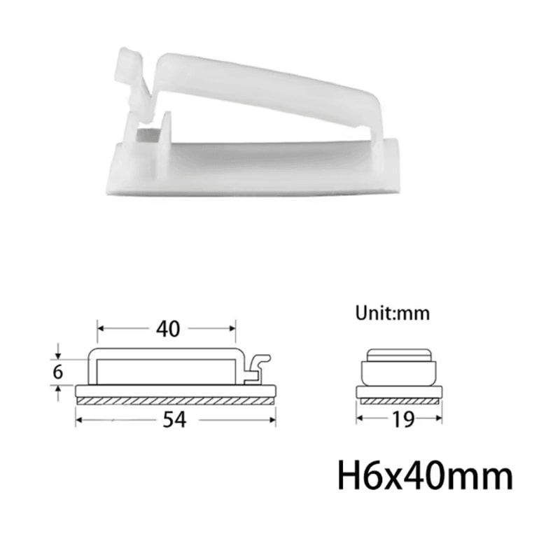 10 Pack USB Cable Organizer Clips Desktop Charger Cord Holders 10