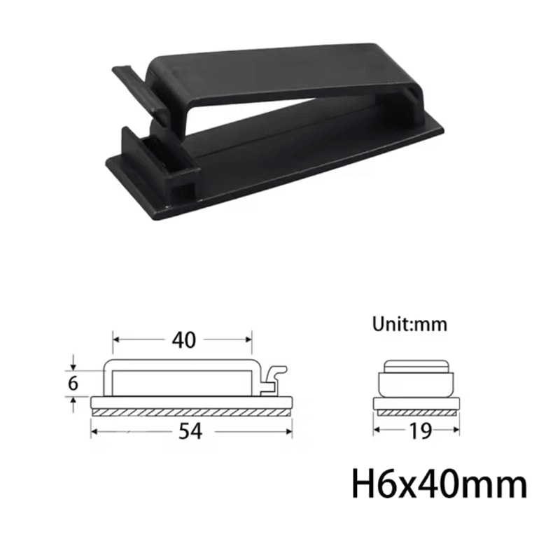 10 Pack USB Cable Organizer Clips Desktop Charger Cord Holders 11