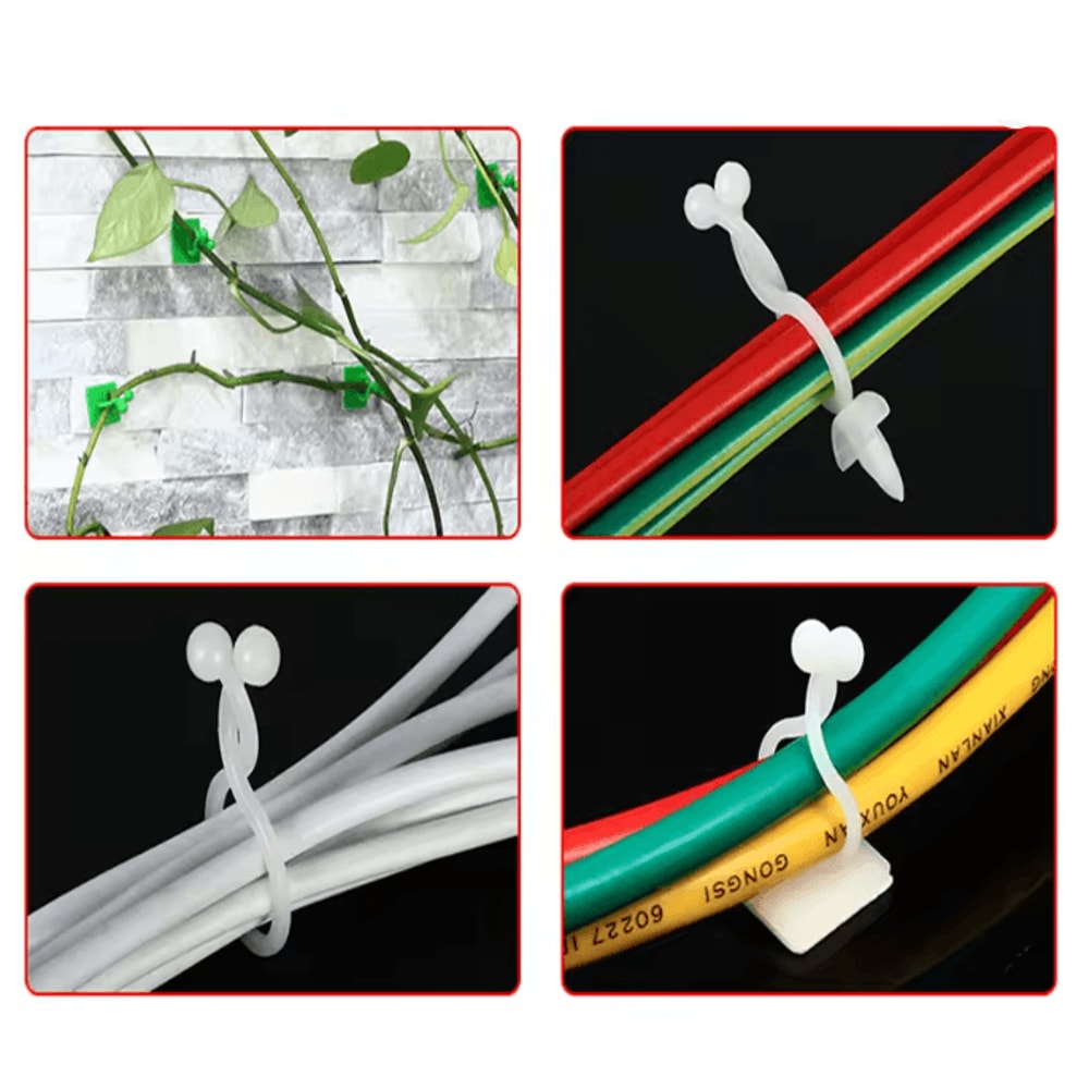 10 Pack USB Cable Organizer Clips Desktop Charger Cord Holders 2