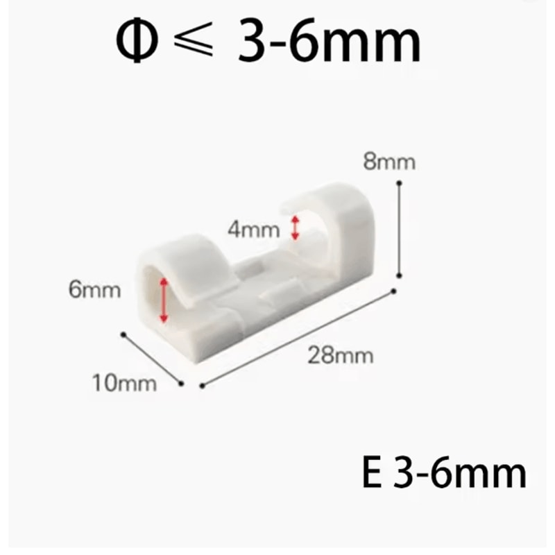 10 Pack USB Cable Organizer Clips Desktop Charger Cord Holders 4