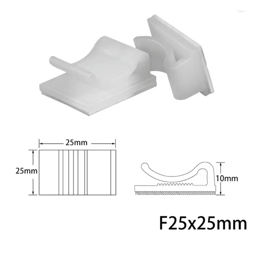 10 Pack USB Cable Organizer Clips Desktop Charger Cord Holders 7