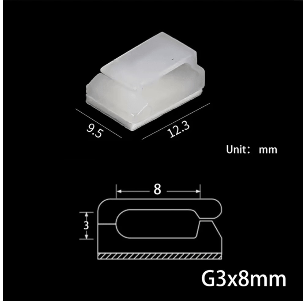 10 Pack USB Cable Organizer Clips Desktop Charger Cord Holders 8