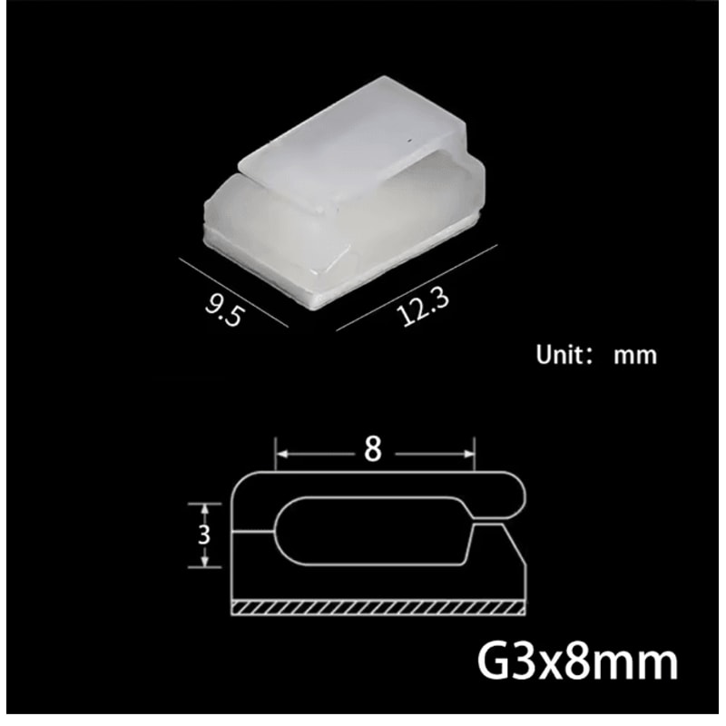 10 Pack USB Cable Organizer Clips Desktop Charger Cord Holders 8