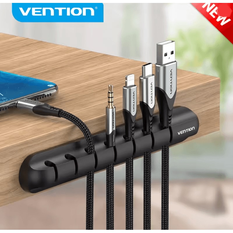 Vention Silicone Cable Organizer USB Plug Box And Flexible Wire Holder 0