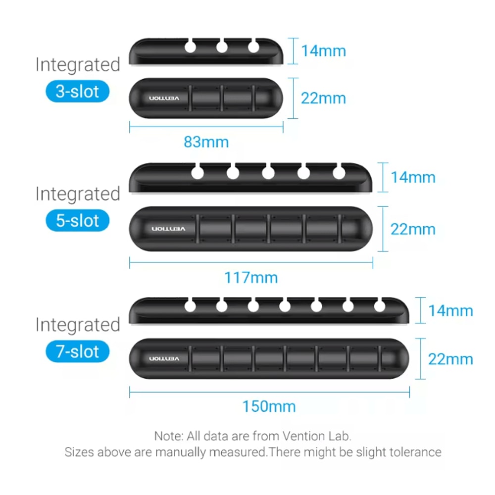 Vention Silicone Cable Organizer USB Plug Box And Flexible Wire Holder 2