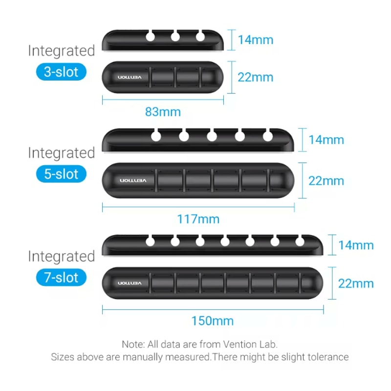 Vention Silicone Cable Organizer USB Plug Box And Flexible Wire Holder 2