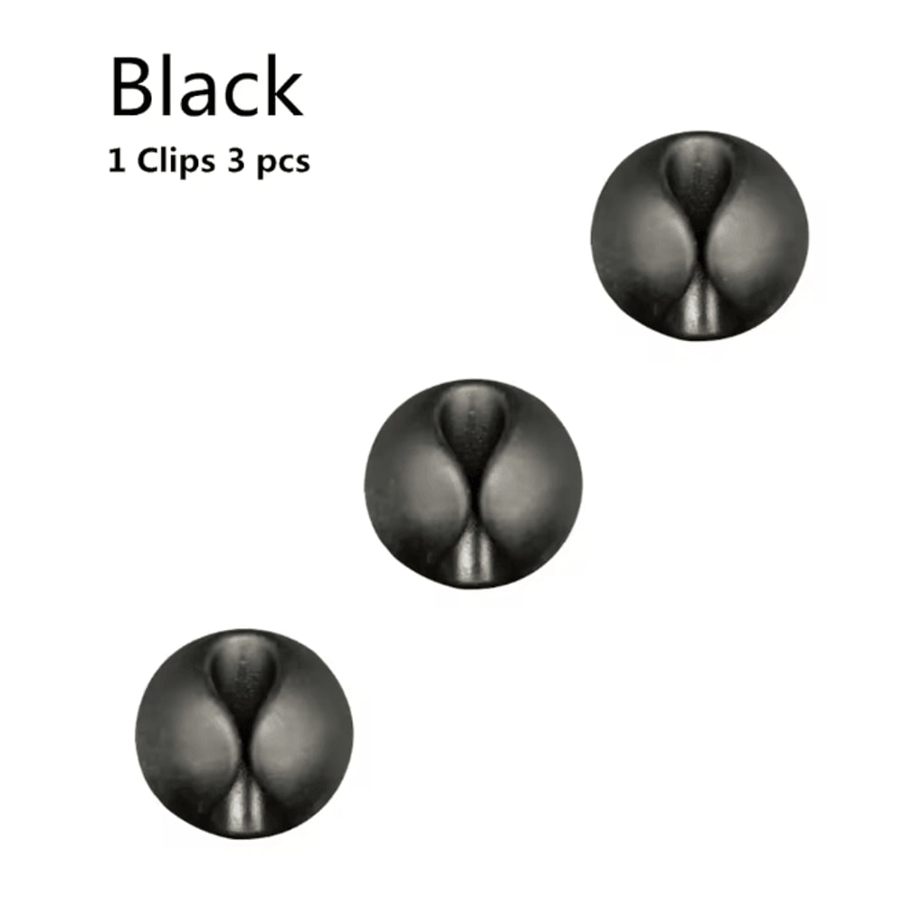 Round Silicone USB Cable Clip Adhesive Charger Cord Organizer For Desk 5