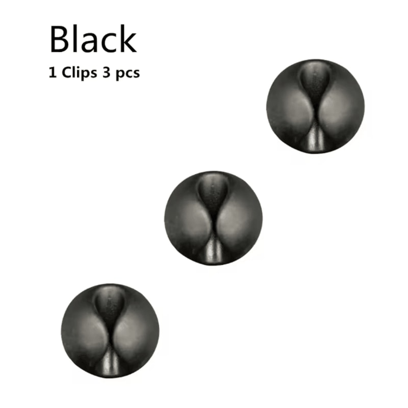 Round Silicone USB Cable Clip Adhesive Charger Cord Organizer For Desk 5