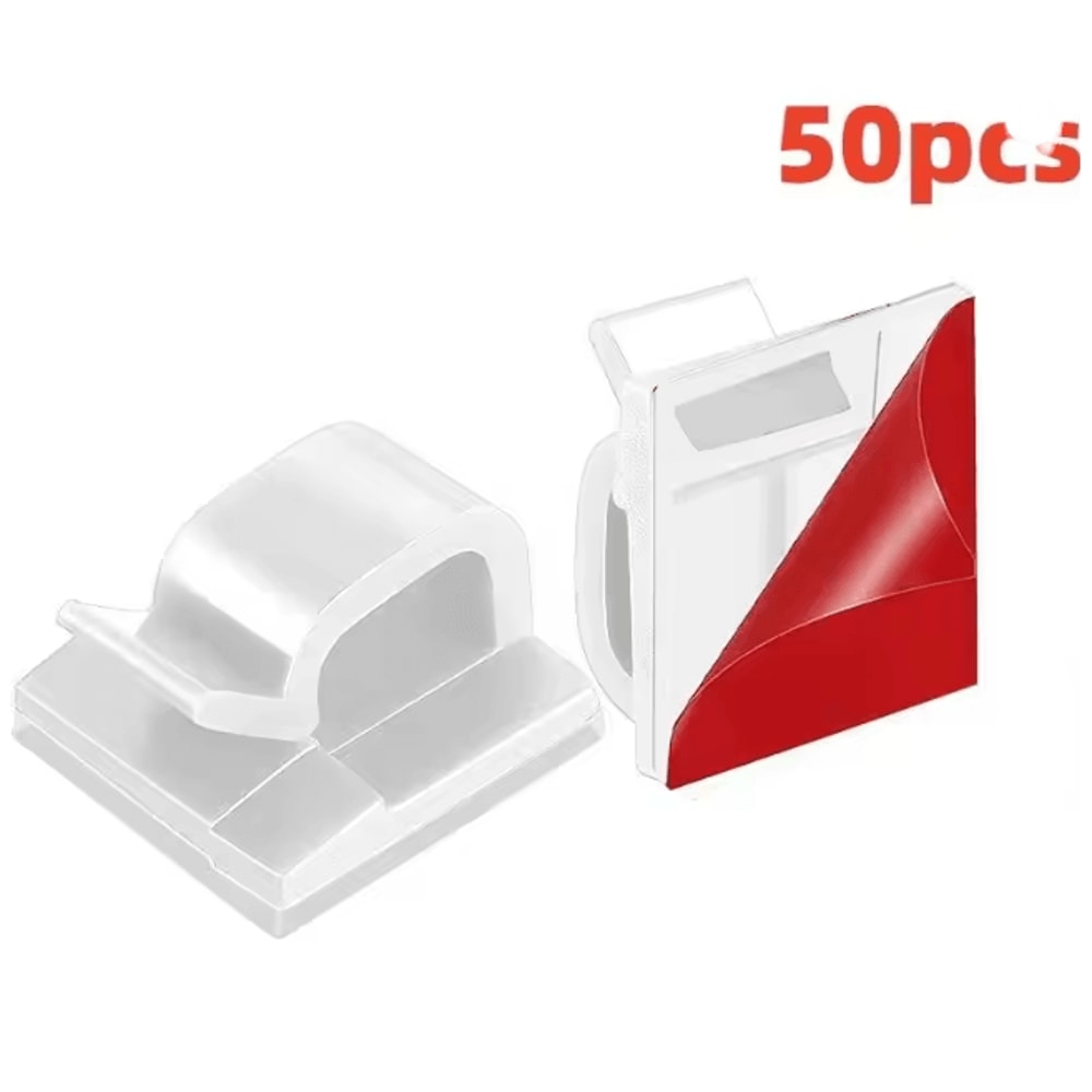 USB Cable Organizer Clip Adhesive Wire Winder And Desk Cord Holder 10