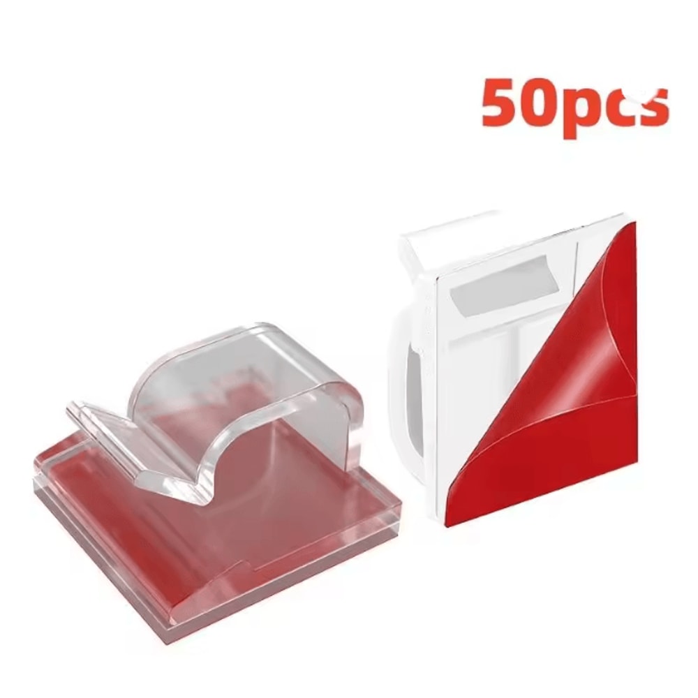 USB Cable Organizer Clip Adhesive Wire Winder And Desk Cord Holder 11