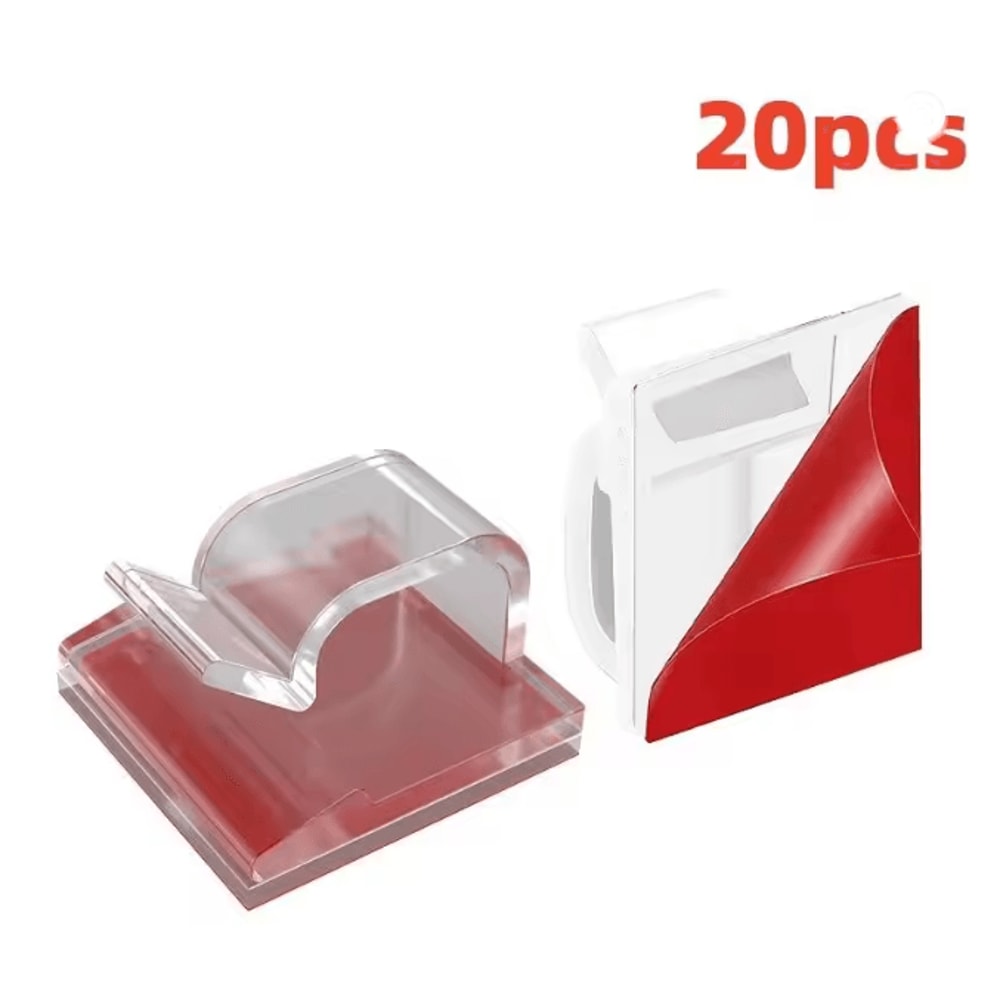 USB Cable Organizer Clip Adhesive Wire Winder And Desk Cord Holder 3