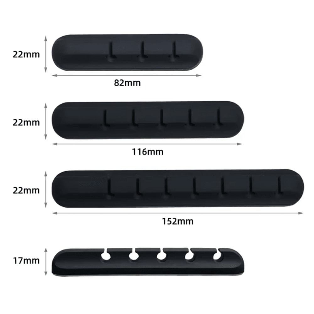 Silicone USB Cable Organizer Clip Desktop Charging Cord Holder 2