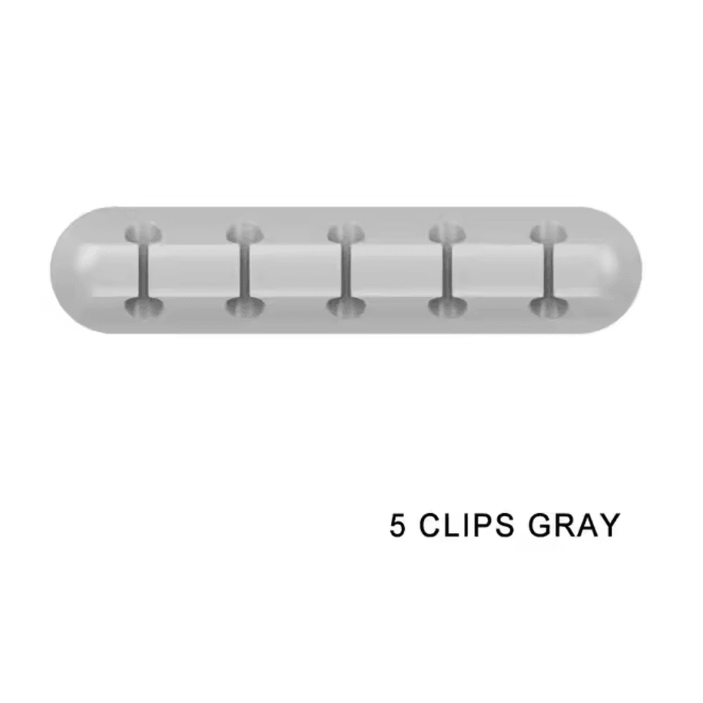 Silicone USB Cable Organizer Clip Desktop Charging Cord Holder 11