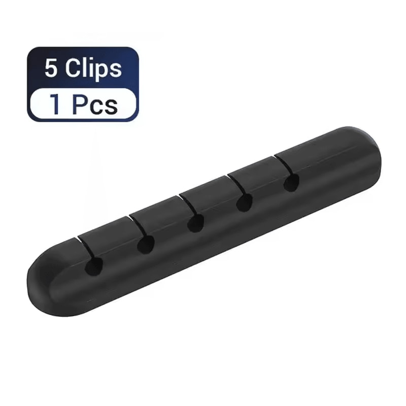 Silicone USB Cable Organizer Clip Desktop Charging Cord Holder 4