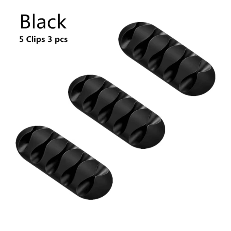 Silicone USB Cable Organizer Desktop Wire Winder And Cord Protector 14