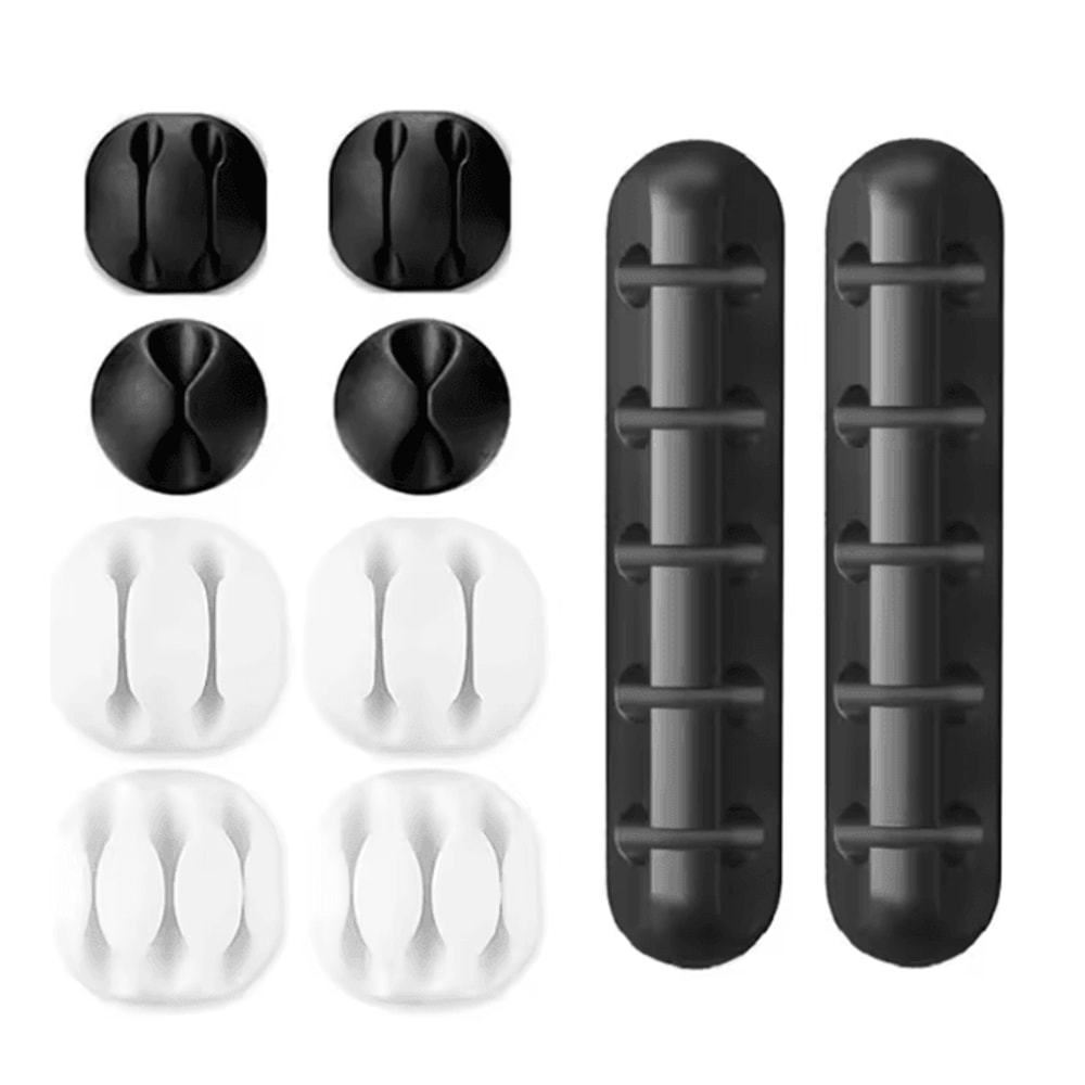 Silicone USB Cable Organizer Desktop Wire Winder And Cord Protector 0