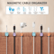 Magnetic Cable Clips Adjustable USB Cord Holder For Desk And Under Desk Management 1
