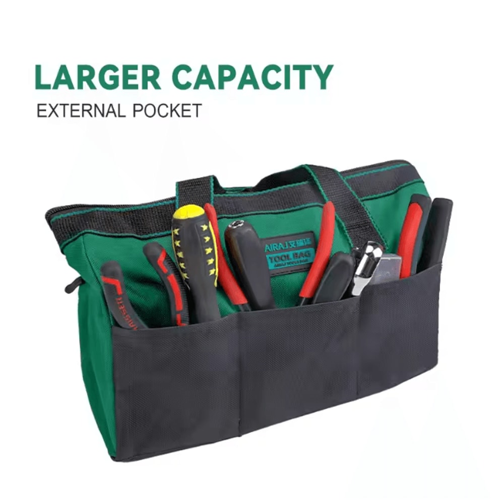 AIRAJ 13 Inch Heavy Duty Tool Bag Durable Oxford Electrician Storage Tote 1