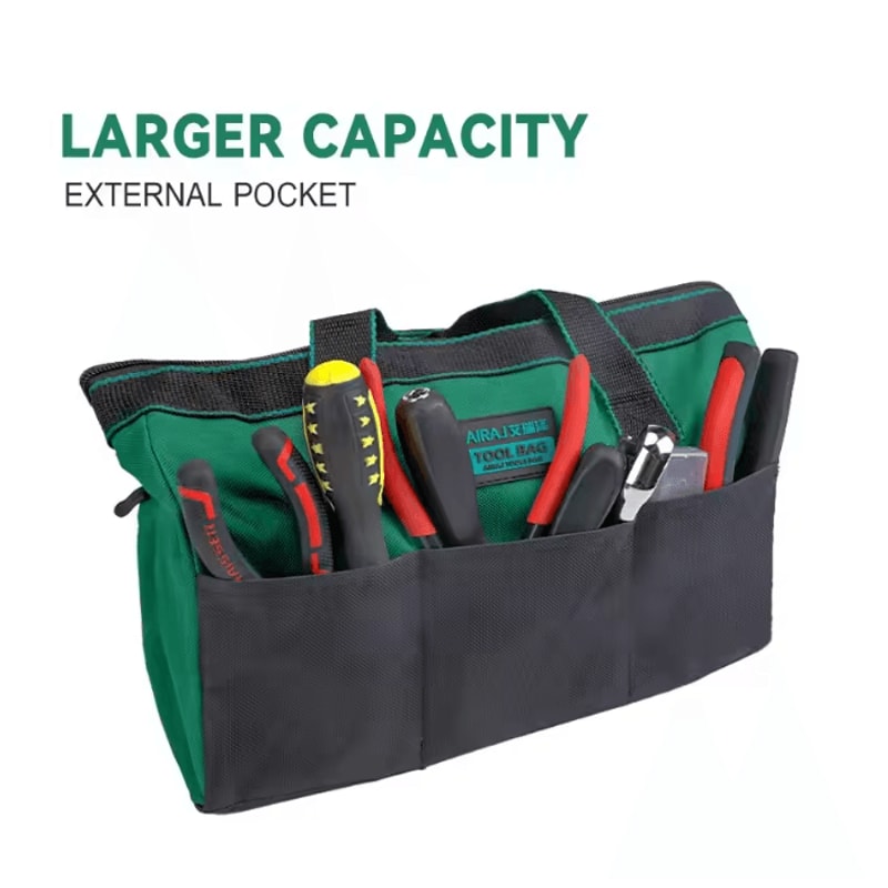 AIRAJ 13 Inch Heavy Duty Tool Bag Durable Oxford Electrician Storage Tote 1