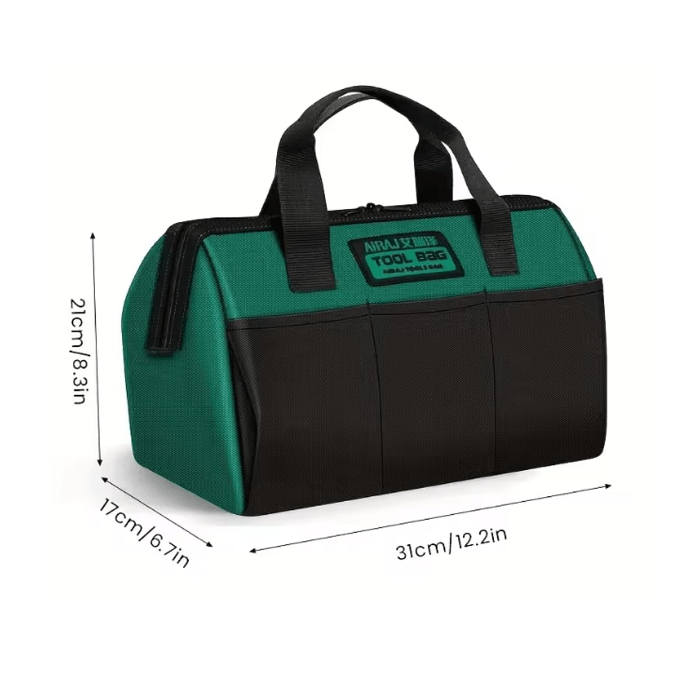 AIRAJ 13 Inch Heavy Duty Tool Bag Durable Oxford Electrician Storage Tote 4