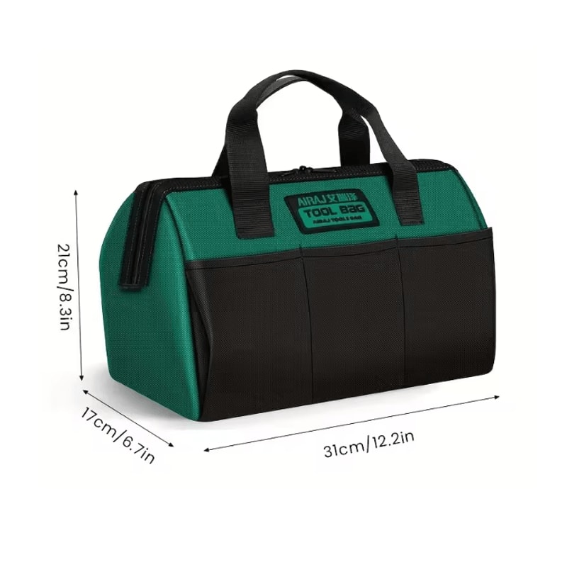 AIRAJ 13 Inch Heavy Duty Tool Bag Durable Oxford Electrician Storage Tote 4