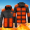 Unisex Electric Heated Jacket With 3 Heat Levels And Windproof Design 0