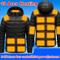 Unisex Electric Heated Jacket With 3 Heat Levels And Windproof Design 2