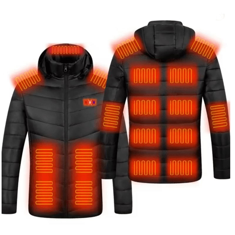 Unisex Electric Heated Jacket With 3 Heat Levels And Windproof Design 4