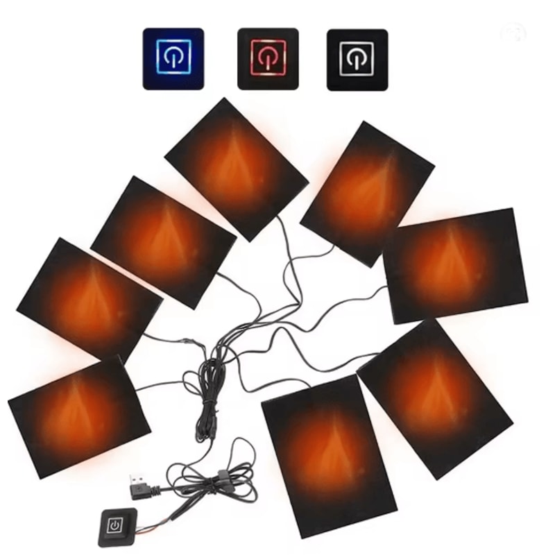 Unisex Electric Heated Jacket With 3 Heat Levels And Windproof Design 3